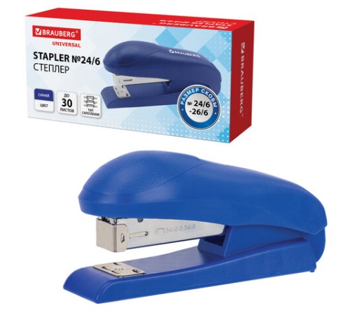 Степлер №24/6, №26/6 BRAUBERG 