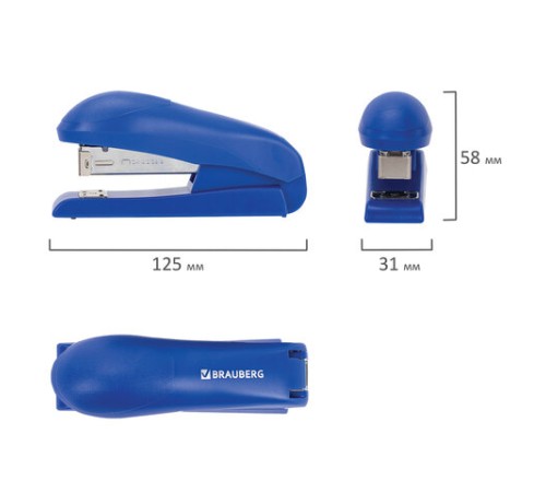 Степлер №24/6, №26/6 BRAUBERG 