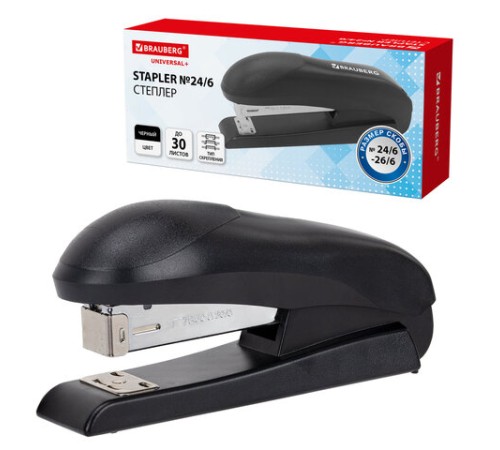 Степлер №24/6, №26/6 BRAUBERG 