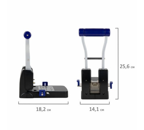 Дырокол металлический МОЩНЫЙ BRAUBERG 