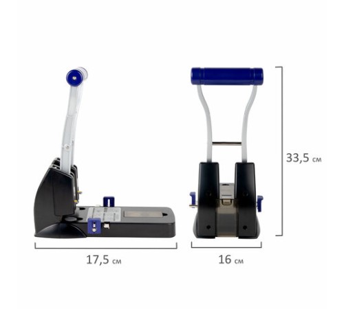 Дырокол металлический МОЩНЫЙ BRAUBERG 