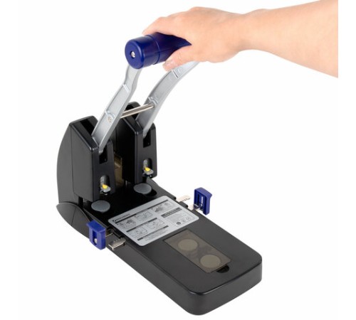 Дырокол металлический МОЩНЫЙ BRAUBERG 