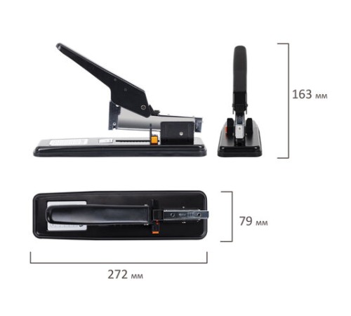 Степлер МОЩНЫЙ № 24/6-23/15 металлический STAFF 