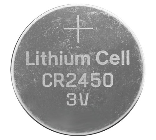 Батарейка литиевая GP Lithium CR2450 "таблетка, дисковая, кнопочная" 1 шт., блистер, CR2450-2C1