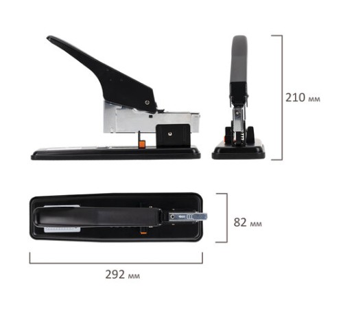 Степлер МОЩНЫЙ №24/6-23/24 металлический STAFF 