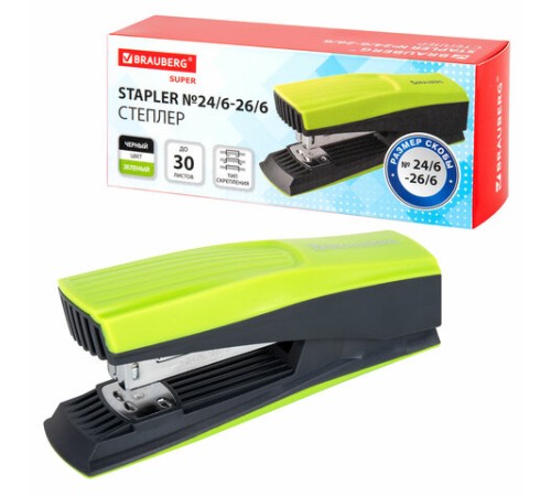 Степлер №24/6, 26/6 BRAUBERG 