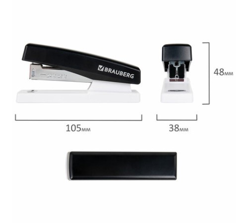 Степлер №24/6, 26/6 BRAUBERG 