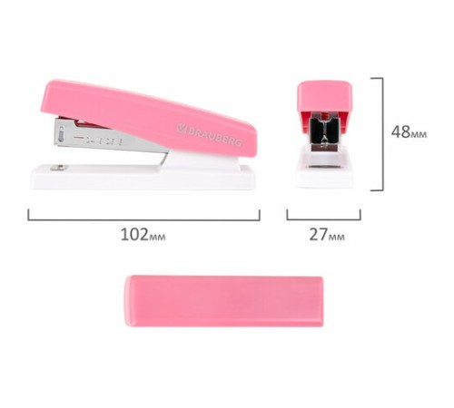 Степлер №24/6, 26/6 BRAUBERG 