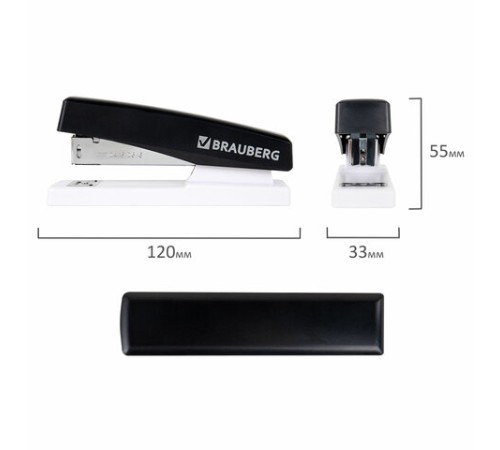 Степлер №24/6, 26/6 BRAUBERG 