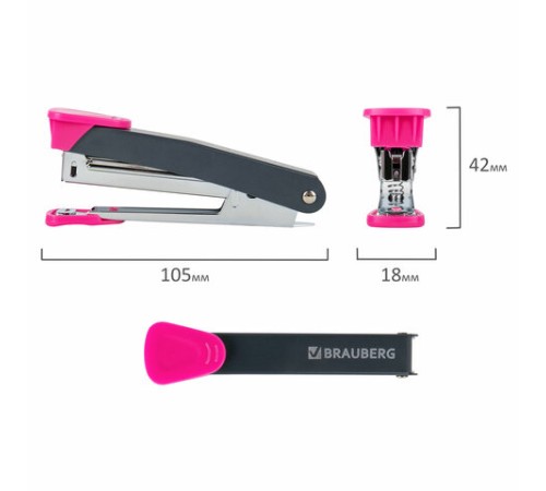 Степлер №10 металлический BRAUBERG 