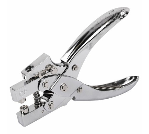 Дырокол металлический на 1 отверстие для люверса до 30 л., диаметр отверстия 5 мм, BRAUBERG, 272763