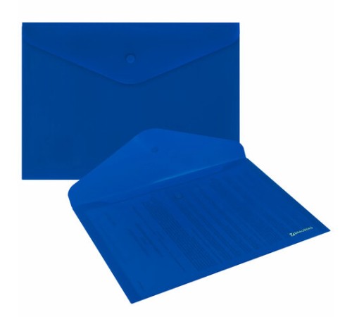 Папка-конверт с кнопкой BRAUBERG 