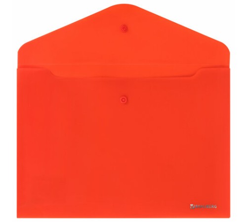 Папка-конверт с кнопкой BRAUBERG 