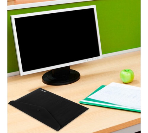 Папка-конверт с кнопкой BRAUBERG 