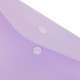 Папка-конверт с кнопкой BRAUBERG Pastel, А4, матовая непрозрачная лиловая, ПРОЧНАЯ, 0,2 мм, 272881
