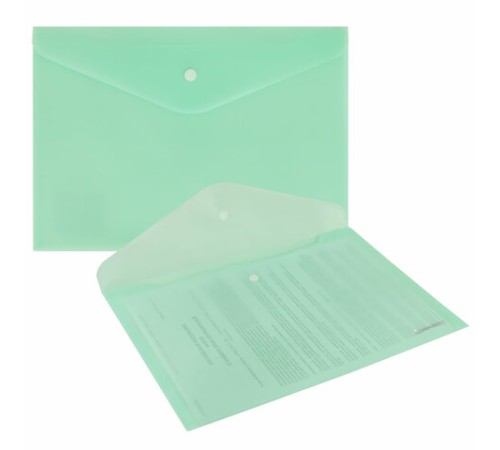 Папка-конверт с кнопкой BRAUBERG 