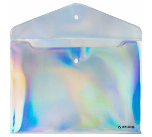 Папка-конверт с кнопкой BRAUBERG 