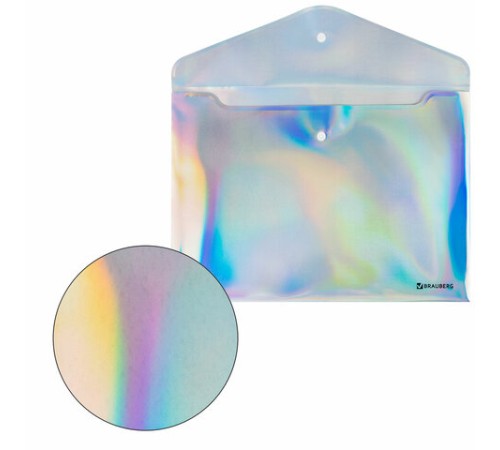 Папка-конверт с кнопкой BRAUBERG 