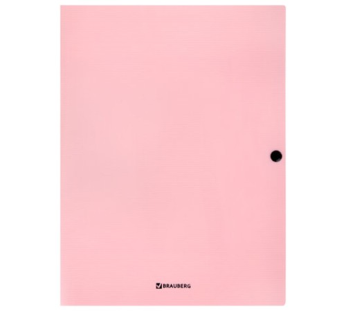Папка на кнопке пластиковая BRAUBERG 