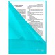 Папка-уголок жесткая, непрозрачная, А4, цвет аквамарин, 0,15 мм, BRAUBERG PASTEL, 272889