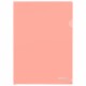 Папка-уголок жесткая, непрозрачная, А4, цвет персиковый, 0,15 мм, BRAUBERG PASTEL, 272891