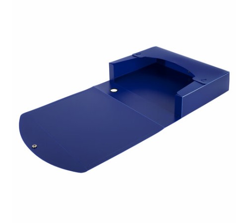 Короб архивный 330х245х70 мм, пластик, разборный, до 600 листов, синий, 0,9 мм, BRAUBERG EXTRA, 272893