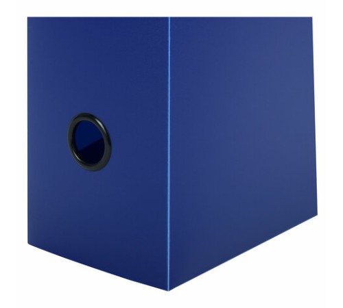 Короб архивный 330х245х100 мм, пластик разборный, до 900 листов, синий, 0,9 мм, BRAUBERG EXTRA, 272894