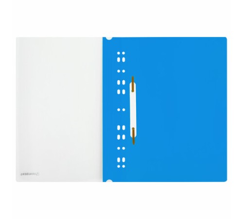 Скоросшиватель пластиковый с перфорацией BRAUBERG EXTRA, А4, 140/180 мкм, синий, 272895