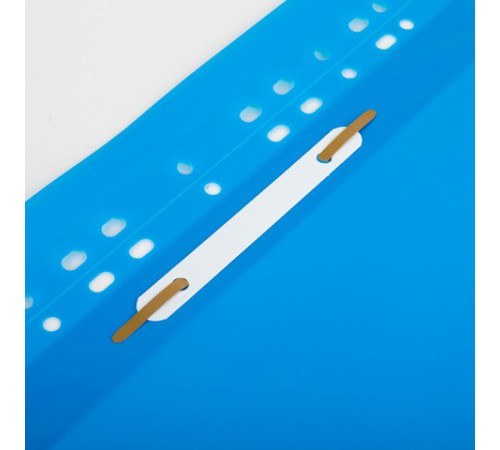 Скоросшиватель пластиковый с перфорацией BRAUBERG EXTRA, А4, 140/180 мкм, синий, 272895