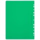 Скоросшиватель пластиковый с перфорацией BRAUBERG EXTRA, А4, 140/180 мкм, зеленый, 272896