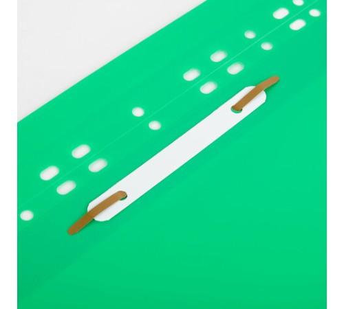 Скоросшиватель пластиковый с перфорацией BRAUBERG EXTRA, А4, 140/180 мкм, зеленый, 272896