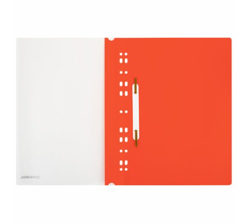 Скоросшиватель пластиковый с перфорацией BRAUBERG EXTRA, А4, 140/180 мкм, красный, 272898