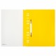Скоросшиватель пластиковый с перфорацией BRAUBERG EXTRA, А4, 140/180 мкм, желтый, 272899