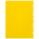 Скоросшиватель пластиковый с перфорацией BRAUBERG EXTRA, А4, 140/180 мкм, желтый, 272899