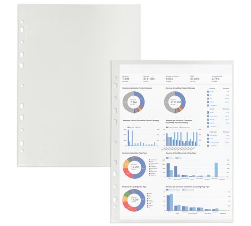 Папки-файлы перфорированные А4 ERICH KRAUSE 