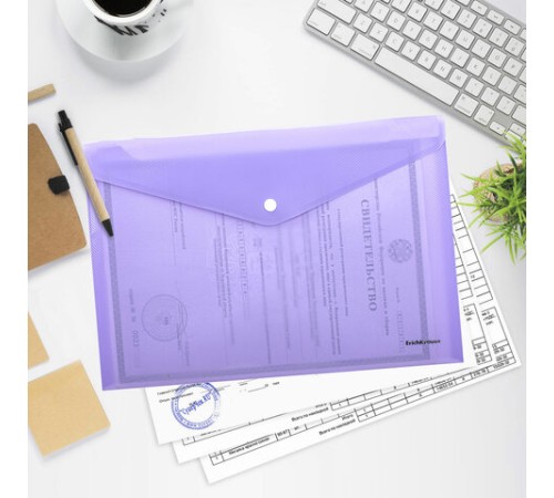 Папка-конверт с кнопкой ERICH KRAUSE 