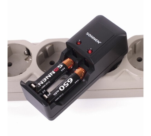 Батарейки аккумуляторные Ni-Mh мизинчиковые КОМПЛЕКТ 2 шт., AAA (HR03) 650 mAh, SONNEN, 454236 Батарейки аккумуляторные Ni-Mh мизинчиковые КОМПЛЕКТ 2 шт., AAA (HR03) 650 mAh, SONNEN, 454236