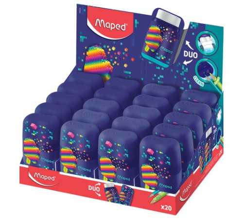 Точилка с ластиком 2 в 1 MAPED (Франция) 