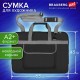 Сумка для художника СУПЕР РАЗМЕР А2+ (62 см х 45 см), чёрная, накладной карман, BRAUBERG ART CLASSIC, 272986