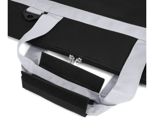 Сумка для художника СУПЕР РАЗМЕР А2+ (62 см х 45 см), чёрная, накладной карман, BRAUBERG ART CLASSIC, 272986