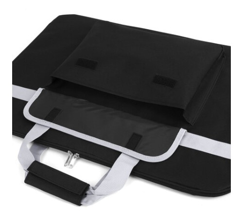 Сумка для художника СУПЕР РАЗМЕР А2+ (62 см х 45 см), чёрная, накладной карман, BRAUBERG ART CLASSIC, 272986