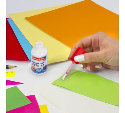 Клей ПВА УСИЛЕННЫЙ 20 г с кисточкой, ВЫГОДНАЯ УПАКОВКА, 3 штуки на блистере, BRAUBERG Extra, 272999