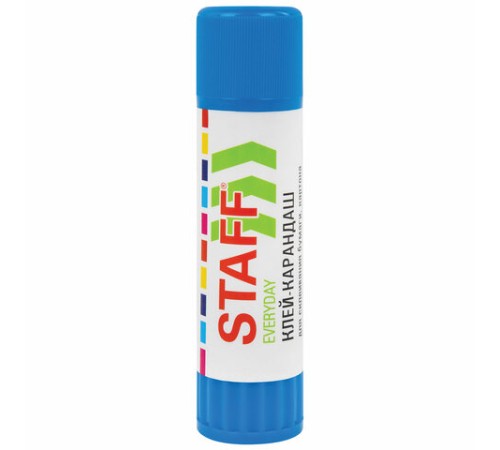Клей-карандаш 40 г, ВЫГОДНАЯ УПАКОВКА, КОМПЛЕКТ 12 ШТУК, STAFF EVERYDAY, 273019