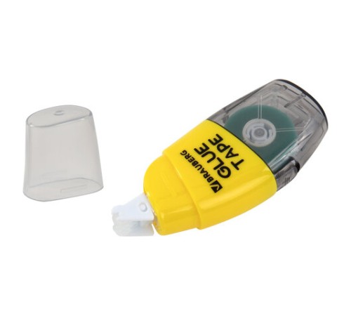 Клей-лента BRAUBERG SPECIAL, 6 мм х 8 м, корпус жёлтый, блистер, 273028