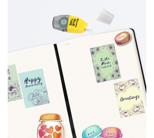 Клей-лента BRAUBERG SPECIAL, 6 мм х 8 м, корпус жёлтый, блистер, 273028