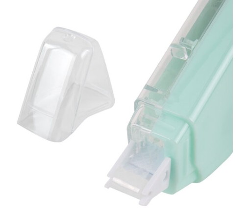 Клей-лента BRAUBERG MAXI, 6 мм х 15 м, корпус зеленый, блистер, 273029