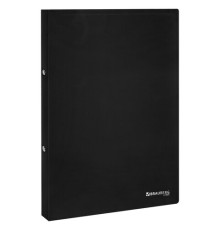 Папка на 2 кольцах А4 BRAUBERG UNIVERSAL, 25 мм, черная, до 170 листов, 0,5 мм, 273031