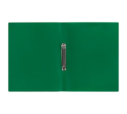 Папка на 2 кольцах А4 BRAUBERG PIXEL, 25 мм, темно-зеленая, до 170 листов, 0,5 мм, 273033