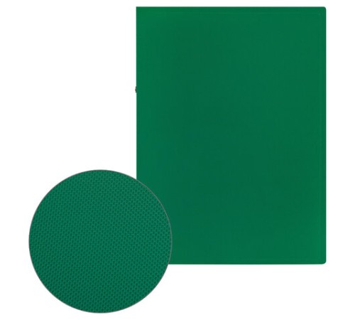 Папка на 2 кольцах А4 BRAUBERG PIXEL, 25 мм, темно-зеленая, до 170 листов, 0,5 мм, 273033