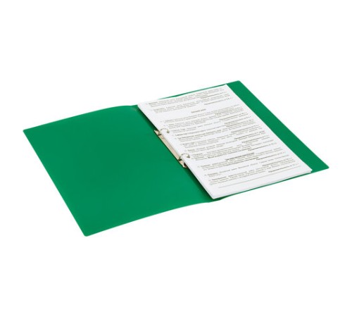 Папка на 2 кольцах А4 BRAUBERG PIXEL, 25 мм, темно-зеленая, до 170 листов, 0,5 мм, 273033